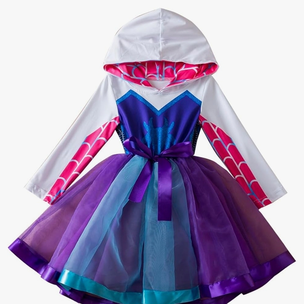 Girls Spider-Man Spider-Gwen dress Girls Cosplay dresses